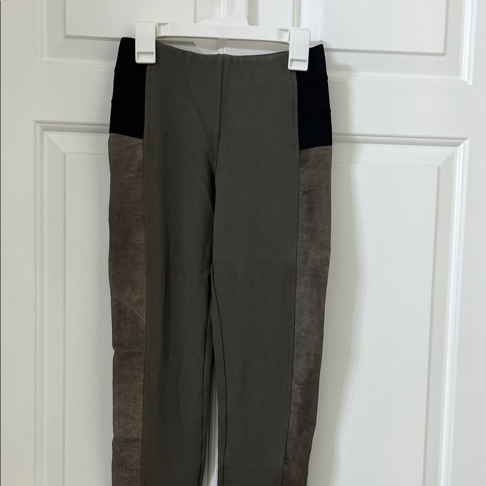 Hale Bob suede stripe Leggings xs